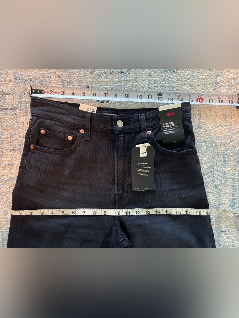 Levis Ribcage Wide Leg Lightweight Jeans - Picture 10 of 13
